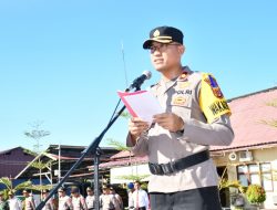 Wakapolres Aceh Timur Pimpin Apel Gelar Pasukan Operasi Patuh Seulawah Tahun 2022. Dengan tema “TERTIB BERLALU LINTAS MENYELAMATKAN ANAK BANGSA”