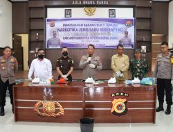 Memperingati HANI 2022, Polres Aceh Timur Musnahkan BB Sabu 1 Kg