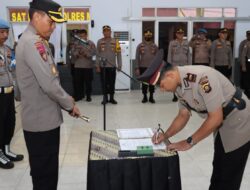Iptu. Agung Heru Widiyanto. S.sy.MM Gantikan Akp. Toni Hidayat. SE sebagai Kapolsek Muara Siau.