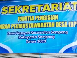 PJ Pesayan Bungkam Saat Pendaftaran BPD Desa Paseyan