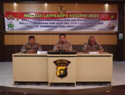 Tingkatkan Kemampuan Personil saat Operasi Ketupat , Polres Sarolangun Laksanakan Latihan Pra Operasi