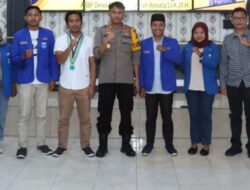 Kapolres Terima Kunjungan Pimpinan Cabang PMII Merangin dalam Sikapi Pemilu Damai 2024 yang Damai
