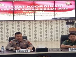 Polres Merangin laksanakan RAPAT KOORDINASI OPS BINA KARUNA SIGINJAI 2023 dalam rangka Penanggulang Karhutla