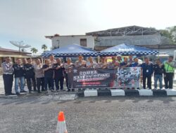Kompol. Marhara Tua Siregar. SE S.IK Waka Polres Merangin Buka Lomba Lalulintas ” Safety Riding ” dalam Rangka HUT Bhayangkara ke – 77 Tahun 2023