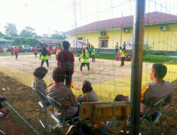 Polsek Tabir Laksanakan Kegiatan Volly Ball Putri dalam Rangka Hari Bhayangkara ke – 77 di tahun 2023