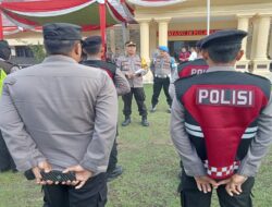 Kompol. Agus Saleh.SH. Pimpin ” Pengamanan ” Aksi Unjuk Rasa di Kantor Bupati Merangin