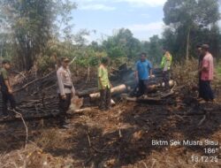 Deteksi HOTSPOT, Polsek Muara Siau Laksanakan Sosialisasi dan Himbauan Pelarangan Membuka Lahan Dengan Membakar.