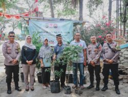 Refleksi 72 Tahun Humas Polri, Jajaran Humas Polres Tangerang Kota Tanam Pohon Untuk Penghijauan