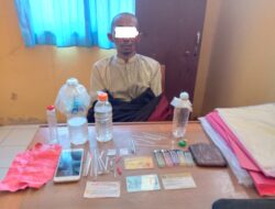Seorang Pria Ditangkap di Duga memiliki Sabu.