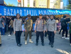 Polwan Polres Metro Jakarta Pusat melaksanakan Patroli Menjelang Berbuka Puasa