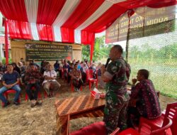 Satgas TMMD ke-122 Kodim 0420/Sarko Beri Penyuluhan Semangat Kebangsaan di Desa Bedeng Rejo