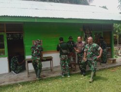 Tinjau Pembangunan di Bedeng Rejo Oleh Satgas TMMD, Wadan Satgas TMMD ke-122 Optimis Selesai Tepat Waktu