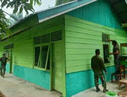 Bangunan Madrasah Darul Ulum Diperindah Anggota Satgas TMMD ke 122 Kodim 0420 Sarko