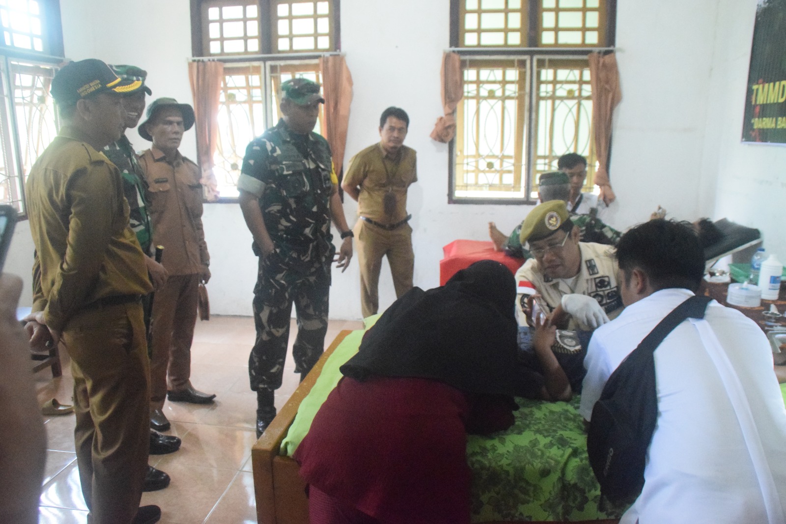 Tim Wasev Mabesad Kunjungi Sunat Massal TMMD Ke-122 Kodim 0420/Sarko