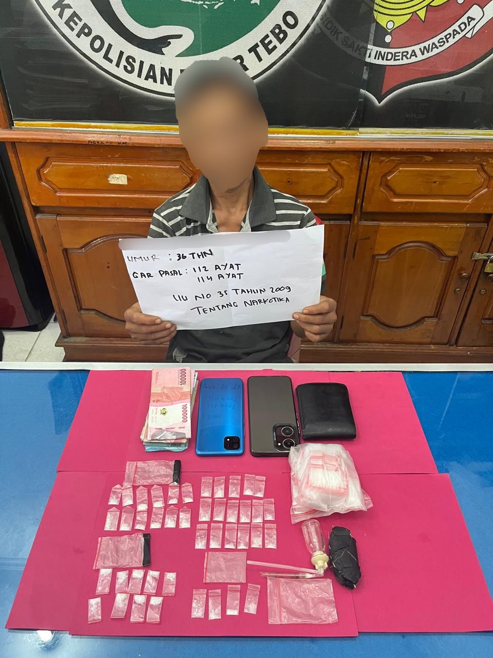 Satresnarkoba Polres Tebo Berhasil Tangkap 1 Pengedar Sabu Di Tebo Ilir