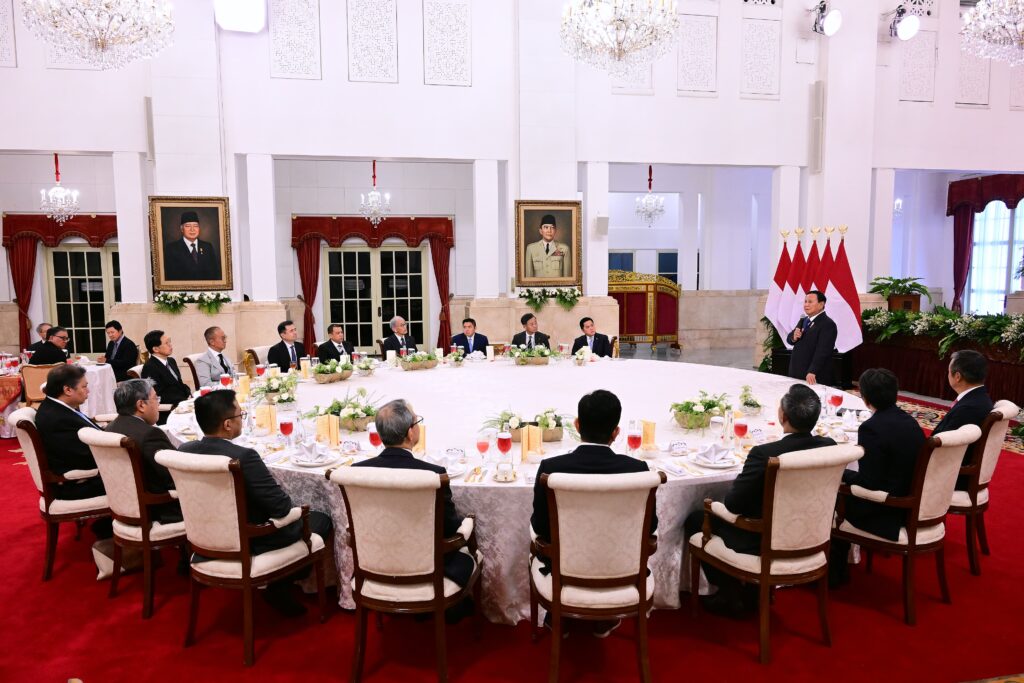 Presiden Prabowo Gelar Jamuan Makan Siang Bersama JAPINDA dan JJC, Perkuat Hubungan Indonesia-Jepang