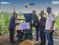 Dukung Ketahanan Pangan, BRI Sidikalang Berikan Bantuan Alat Penggiling Jagung untuk Kelompok Tani