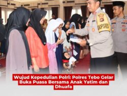 Wujud Kepedulian Polri : Polres Tebo Gelar Buka Puasa Bersama Anak Yatim Dan Dhuafa