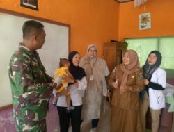 Babinsa Koramil 02/M.Limun Dampingi Kegiatan Posyandu