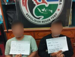 Satresnarkoba Polres Tebo Ungkap Kasus Peredaran Narkotika. Dua Pelaku Di Amankan