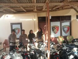 Polsek Wonosobo Terima Titipan Belasan Sepeda Motor dari Pemudik