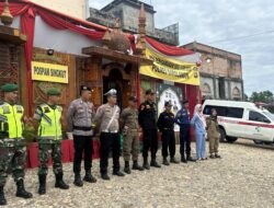 Menunjang Keamanan dan Kenyamanan Para Pemudik, Babinsa Koramil 420-02/ Muara Limun Bersama Pihak Terkait Amankan Pos Pam Lebaran