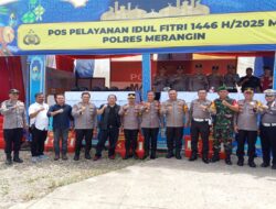 Karo OPS,Karo SDM,Dirintelkam dan DirSamapta Polda Jambi Kunjungi Pos Pelayanan/PAM diWilayah Hukum Polres Merangin.