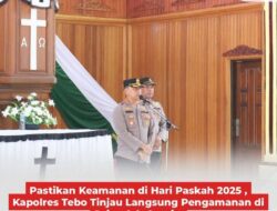 Polres Tebo AKBP Triyanto, S. I. K. S.H. MH Tinjau Langsung Pengamanan Di Sejumlah Gereja Di Kab. Tebo