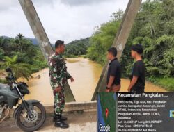 Walau Suasa Dalam Hari Raya Iedul Fitri Babinsa Tetap Pantau Wilayah Binaan Antisipasi Terjadinya Bencal