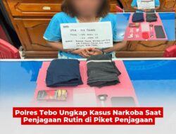 Polres Tebo Ungkap Kasus Narkoba Sa’at Penjagaan Rutin Di Piket Penjagaan