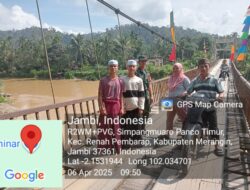Babinsa Koramil 420-07/Sei Manau Pantau wilayah untuk mengantisipasi bencana alam