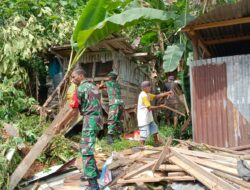 Bantuan Dari Koramil 420-09/Bangko Untuk Masyarakat yang Terkena Longsor