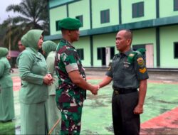 Korp raport Kenaikan Pangkat Bintara dan Tamtama Personil Kodim 0420/Sarko