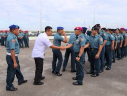 Hari Pertama Masuk Kerja Usai Libur Lebaran, Komandan Lantamal I Pimpin Apel Khusus dan Halal Bihalal