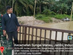 Babinsa Patroli wilayah ,Dititik Rawan Banjir dan longsor
