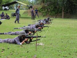 Tingkatkan Profesionalisme Hadapi Tantangan di Medan Tugas, Lanal Dumai Gelar Latihan Menembak