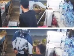 Aksi Begal Terekam CCTV di Warung Kelontong Pal 4 Sintang