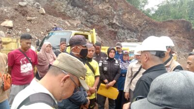 Tim Gabungan Tutup tambang Ilegal di Cianjur