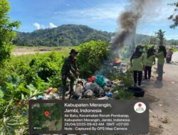 Peduli Kebersihan Lingkungan Babinsa Komsos Dan Gotong Royong Bersama Warga Binaan