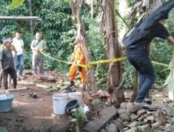 Polsek Kota Agung dan Inafis Polres Tanggamus Olah TKP Terperosoknya Anak Ke Sumur 20 Meter