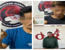 Tiga Warga Pamenang Pelaku Penyalahgunaan Narkoba Diamankan Tim Rajawali Sat Narkoba Polres Sarolangun