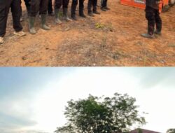 Kapolres Melawi bersama angota nya Pantau Langsung Kesiapan Lahan untuk ketahanan pangan