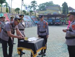 Kapolres Tanggamus Pimpin Sertijab, Sejumlah Pejabat Utama Polres Resmi Berganti