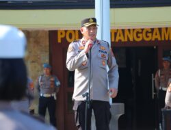 Pimpin Apel Perdana, Ini Pesan Tegas Kabag Ops Polres Tanggamus kepada Personel