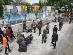 Ikatan Mahasiswa Muhammadiyah (IMM) Sumut Rayakan Milad Dengan Kegiatan “Clean Up” Lingkungan di Markas TNI AL