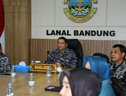 Komandan Lanal Bandung Ikuti Briefing Awal Latihan Penegakan Hukum dan Keamanan Laut Jajaran Koarmada I