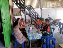 Pererat Silaturahmi, Babinsa Batang Asai Aktif Jalin Komsos dengan Warga