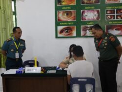 Wakil Komandan Lantamal I Turut Serta Awasi Pelaksanaan Pemeriksaan Kesehatan Calon Taruna Akademi TNI