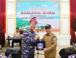 Sinergi Membangun Daerah Amamkan Laut, Danlanal Dumai Kunjungi Negeri Junjungan