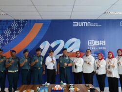 Jalin Silaturahmi Perkuat Sinergitas, Danlanal Dumai Kunjungi Kantor Cabang BRI Kota Dumai